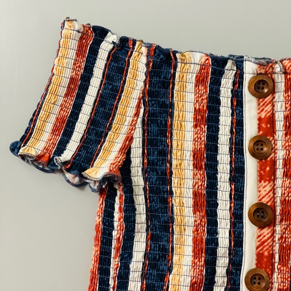 Sweater top, ruffled, used once, Orange Riss, M - Picture 3 of 7